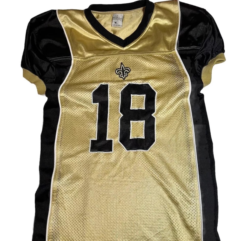 New Orleans Saints Darley #18 Jersey Goal Line  Sz Youths Large YL Football Mesh